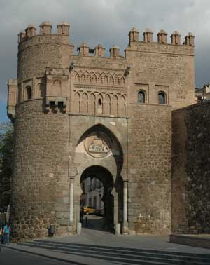 Een van de vele poorten van Toledo